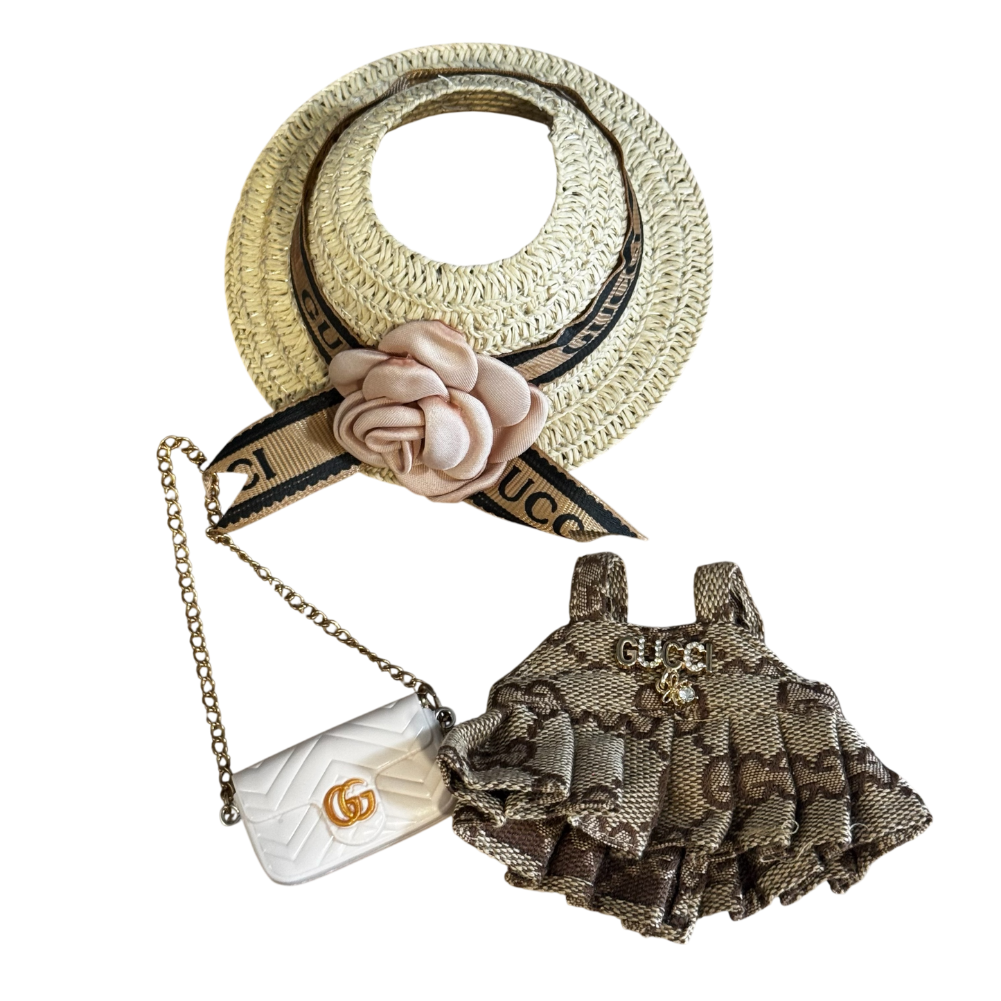 LABUBU 3 PC OUTFIT ( white purse )
