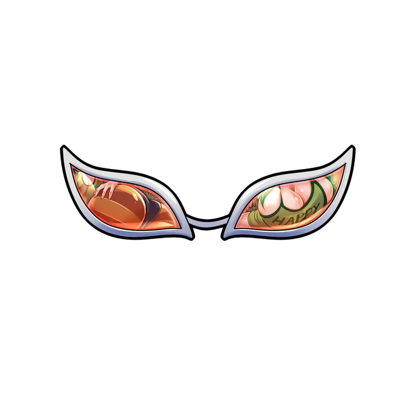 LENTICULAR EFFECT PIN GLASSES ( DOFLAMINGO )