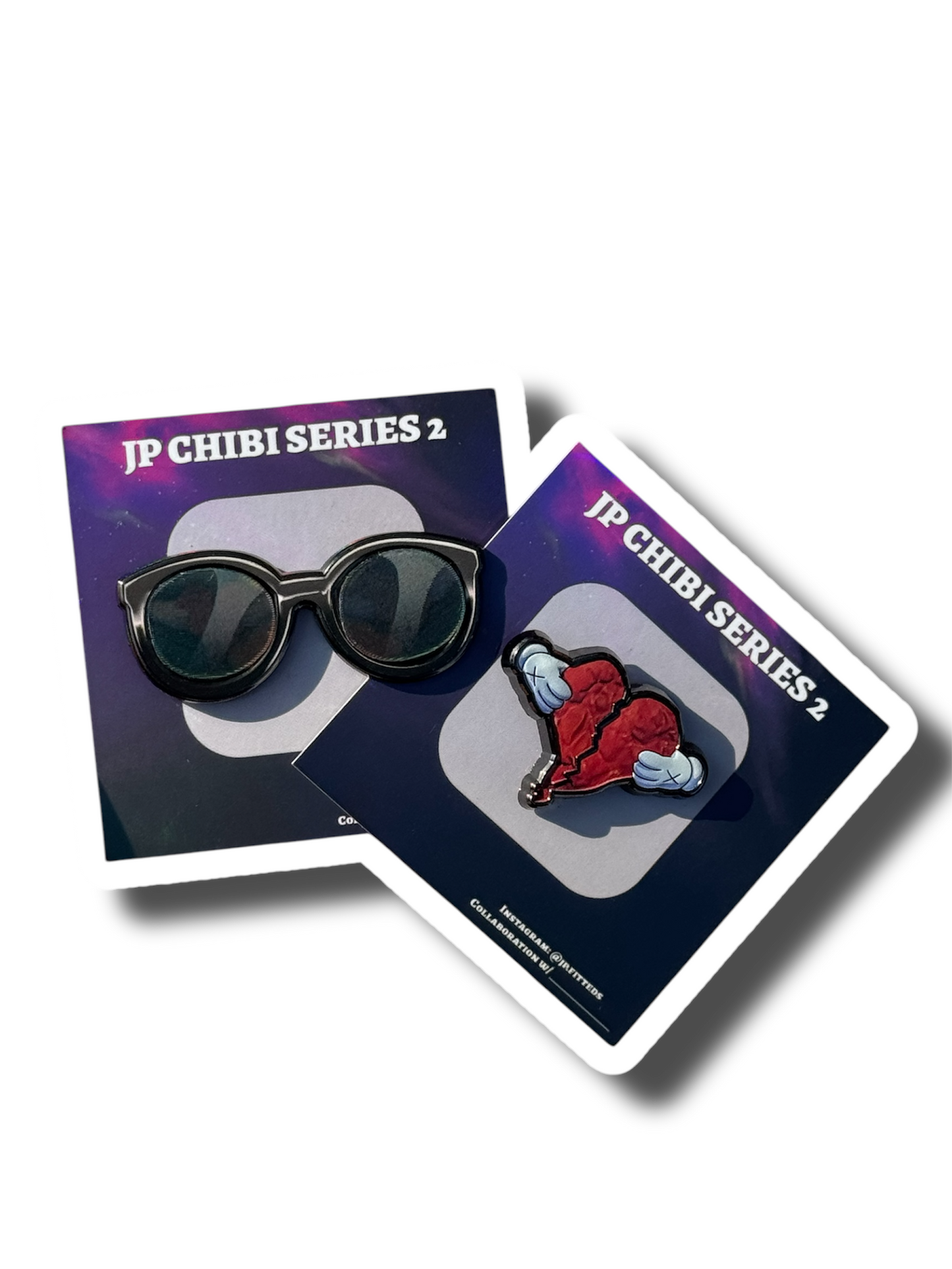 LENTICULAR EFFECT PIN GLASSES ( KANYE / HEART BREAK )