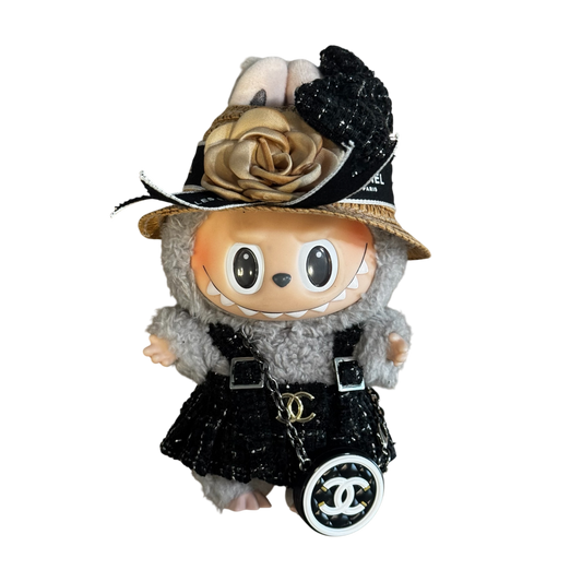LABUBU 3 PC OUTFIT ( black purse )