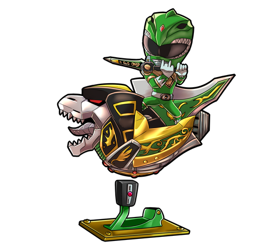 KIDDIE RIDE SPRING PIN PRE ORDER ( GREEN RANGER )COMING SOON
