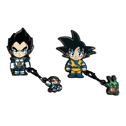 INTERCHANGEABLE  CHARM PIN ( GOKU / VEGETA )
