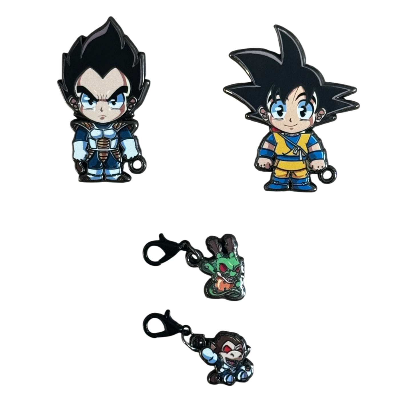 INTERCHANGEABLE  CHARM PIN ( GOKU / VEGETA )