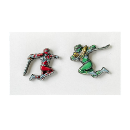 VS PIN SET ( RED VS GREEN RANGER )
