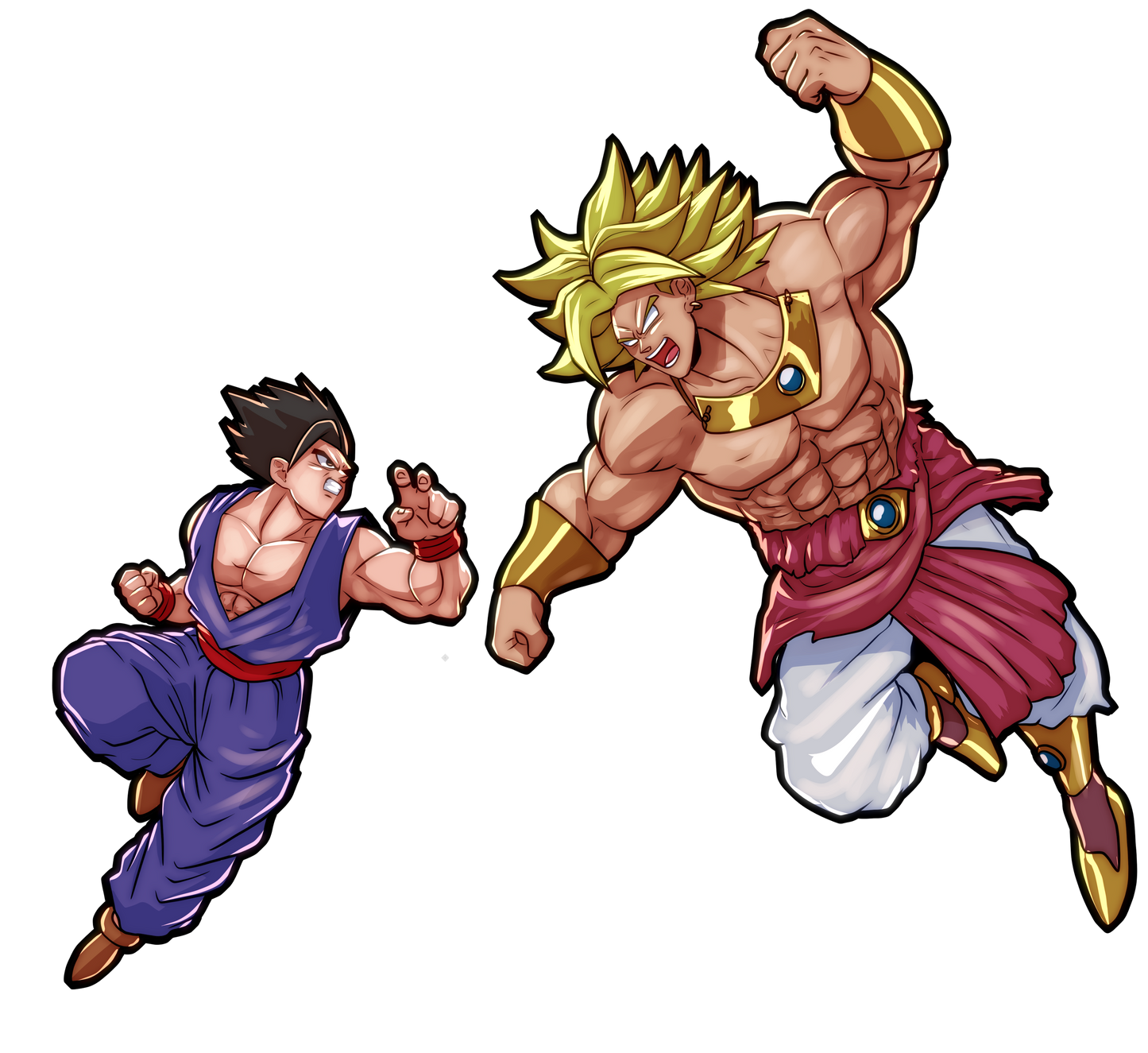 VS PIN SET PRE ORDER . GOHAN VS BROLY