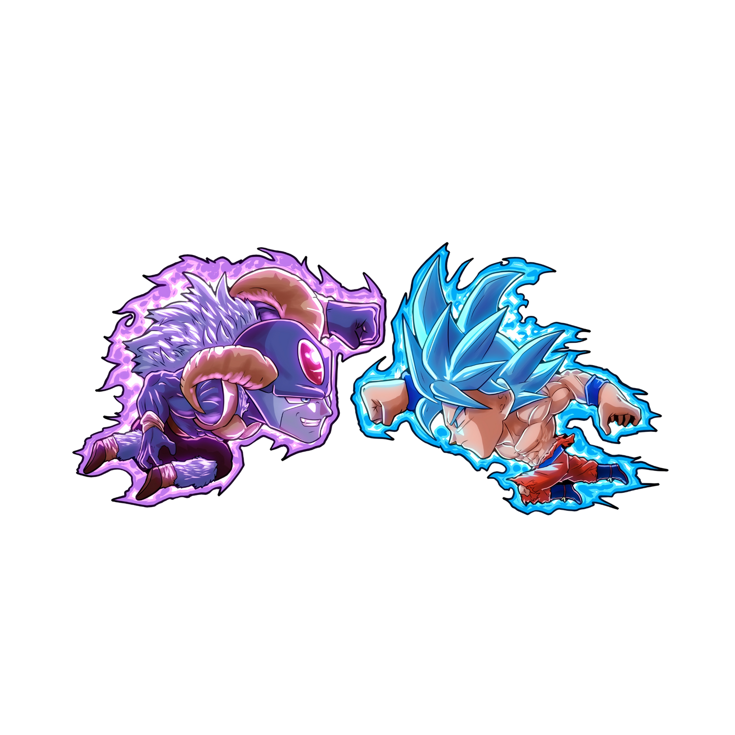 MORO VS GOKU 3D PIN SET PRE ORDER ( COMING SOON )