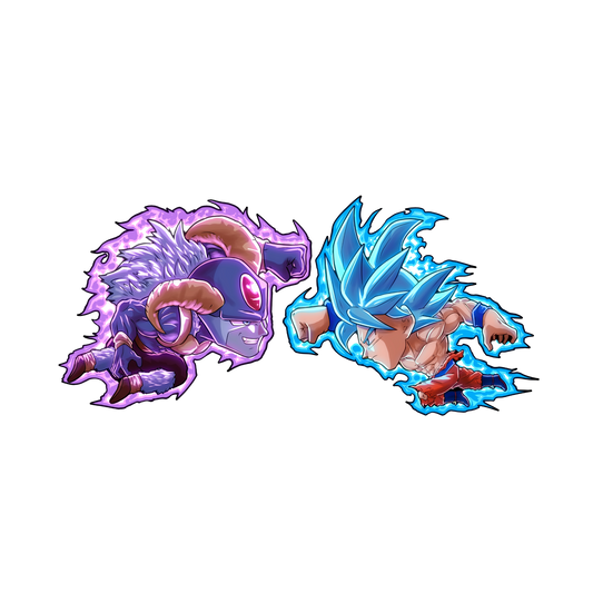 MORO VS GOKU 3D PIN SET PRE ORDER ( COMING SOON )