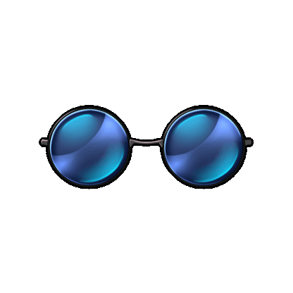 LENTICUALR EFFECT PIN GLASSES ( GOJO )